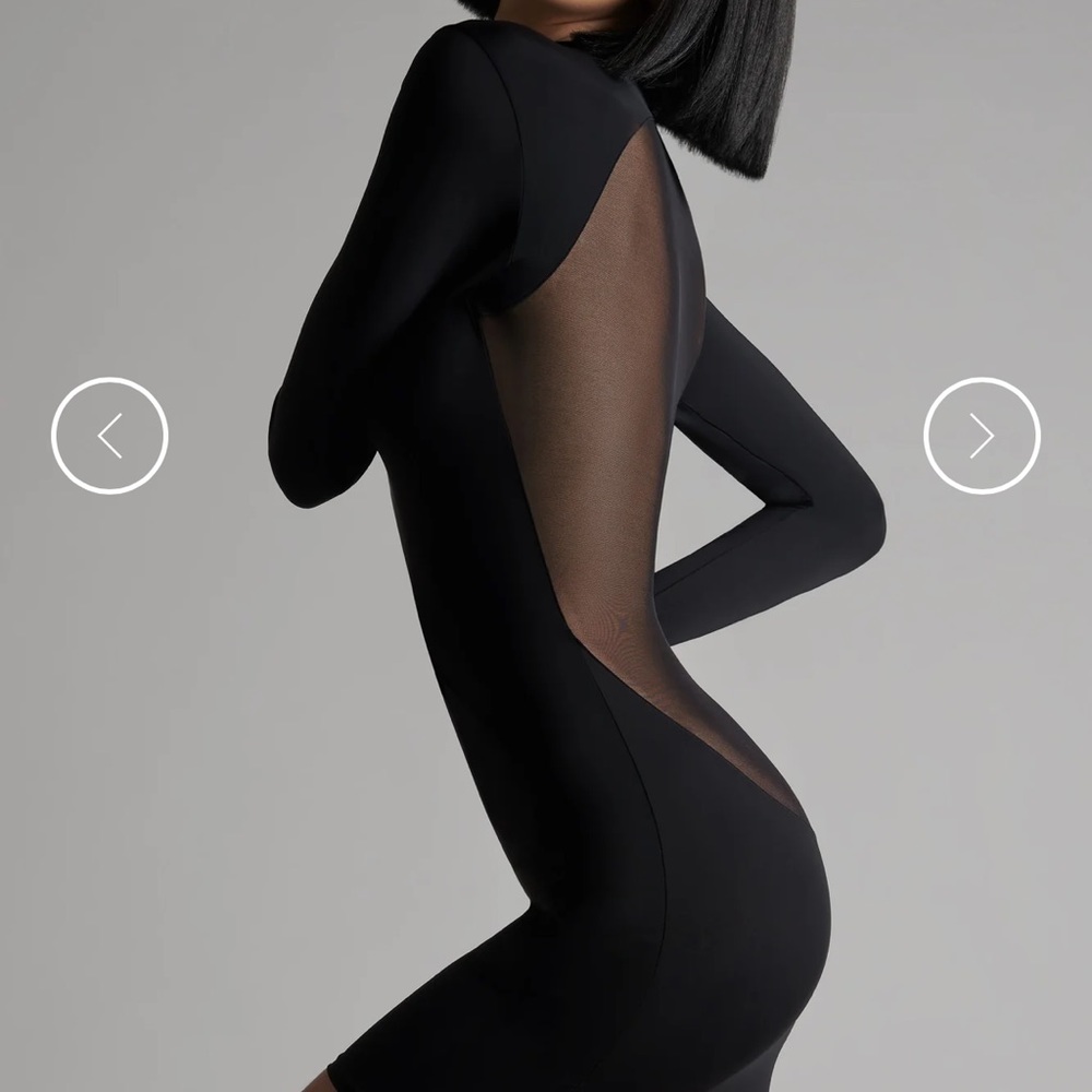 NWT Maison Close pure tentation sheer back black dress m/l